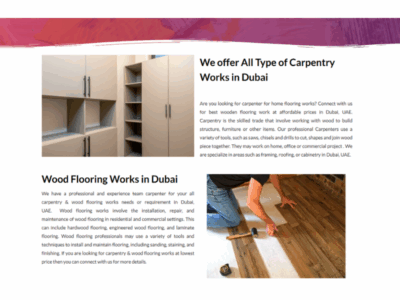 Wood Flooring Works in Dubai - Alasafeer