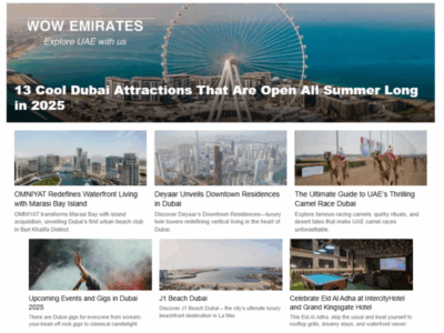 Discover Dubai’s Top Events & Lifestyle Guide – Wow Emirates