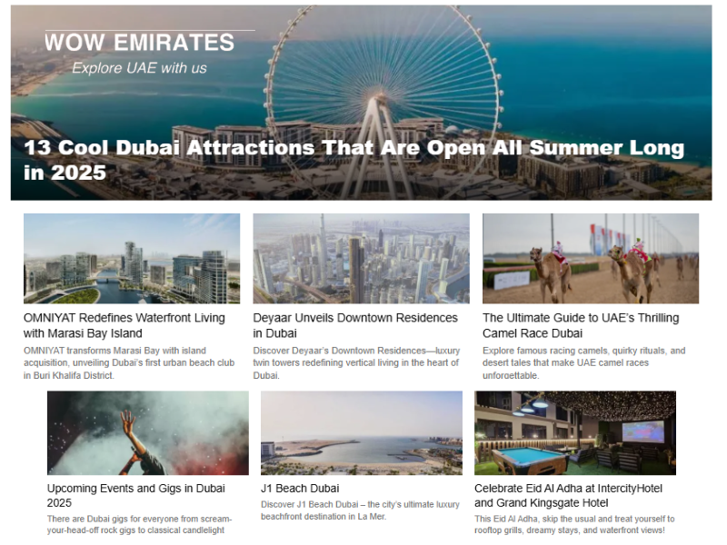 Discover Dubai’s Top Events & Lifestyle Guide – Wow Emirates