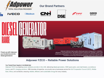 Adpower FZCO – Powering Progress with Reliable Energy Solutions